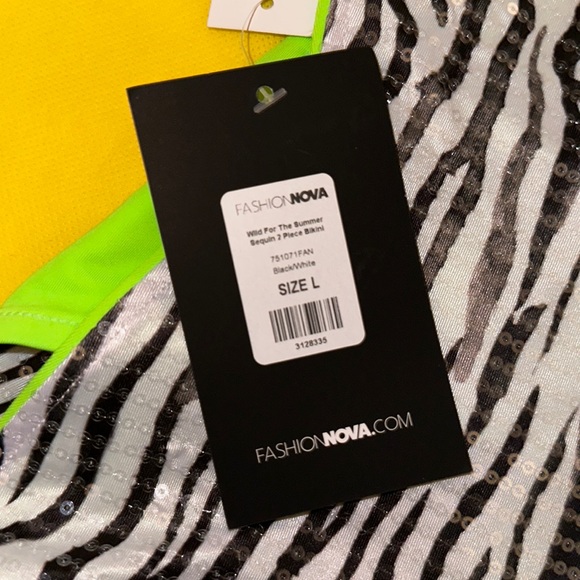 *NWT* Zebra Neon Lime BIKINI - Picture 16 of 16